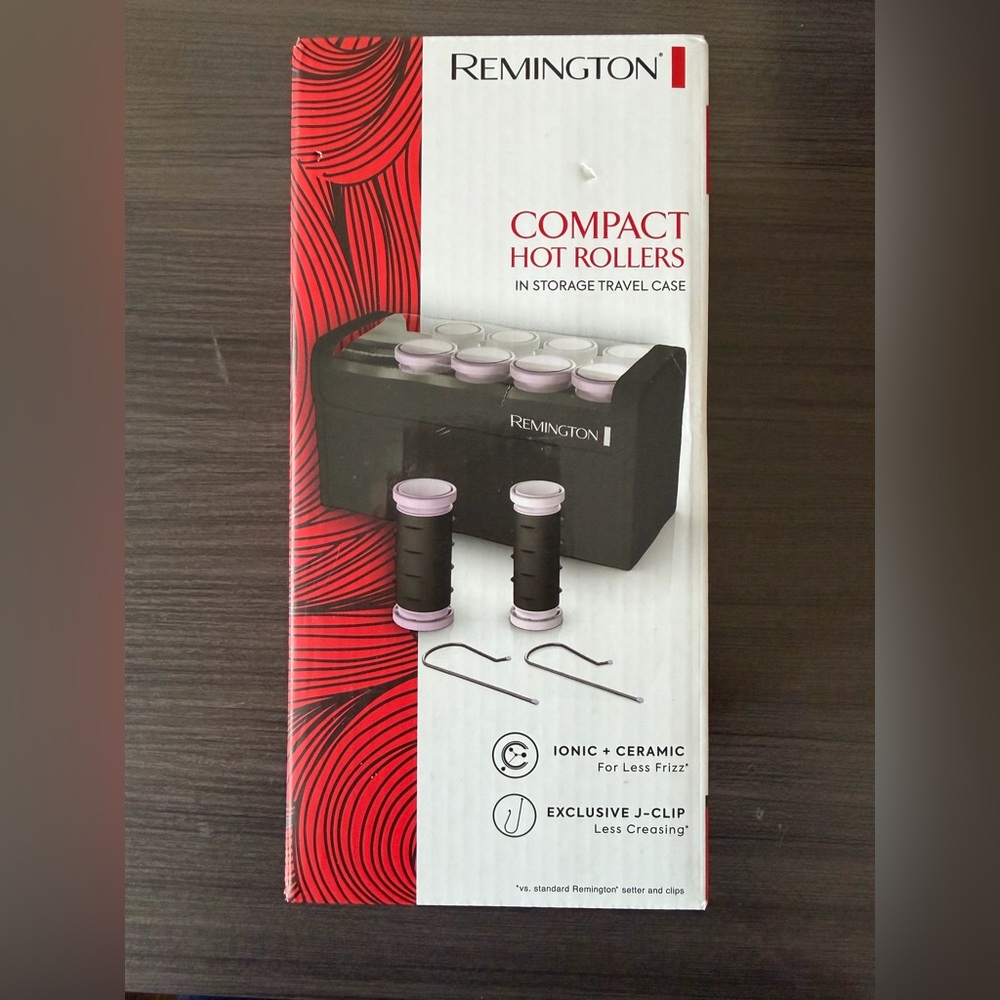 Remington Black and Red Compact Hot Rollers Set